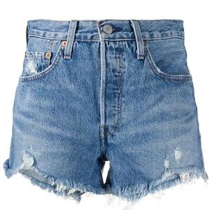 levi's shorts distressed jean cutoffs